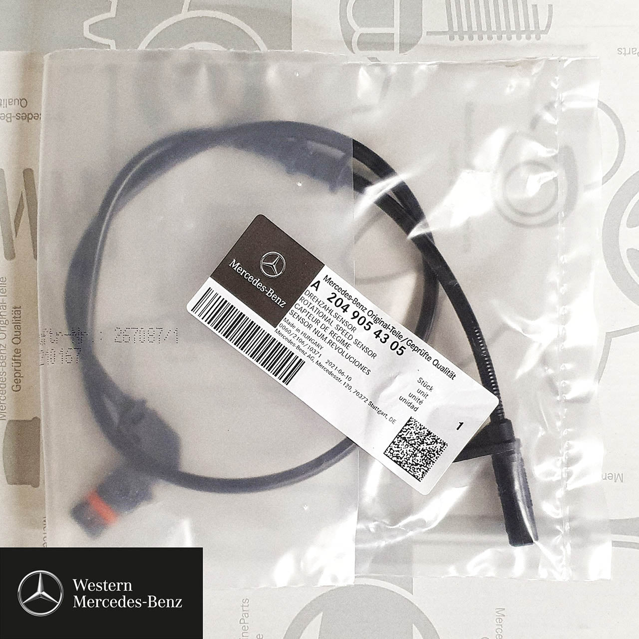 Genuine Mercedes-Benz C-Class ABS Sensor Front - w204 models