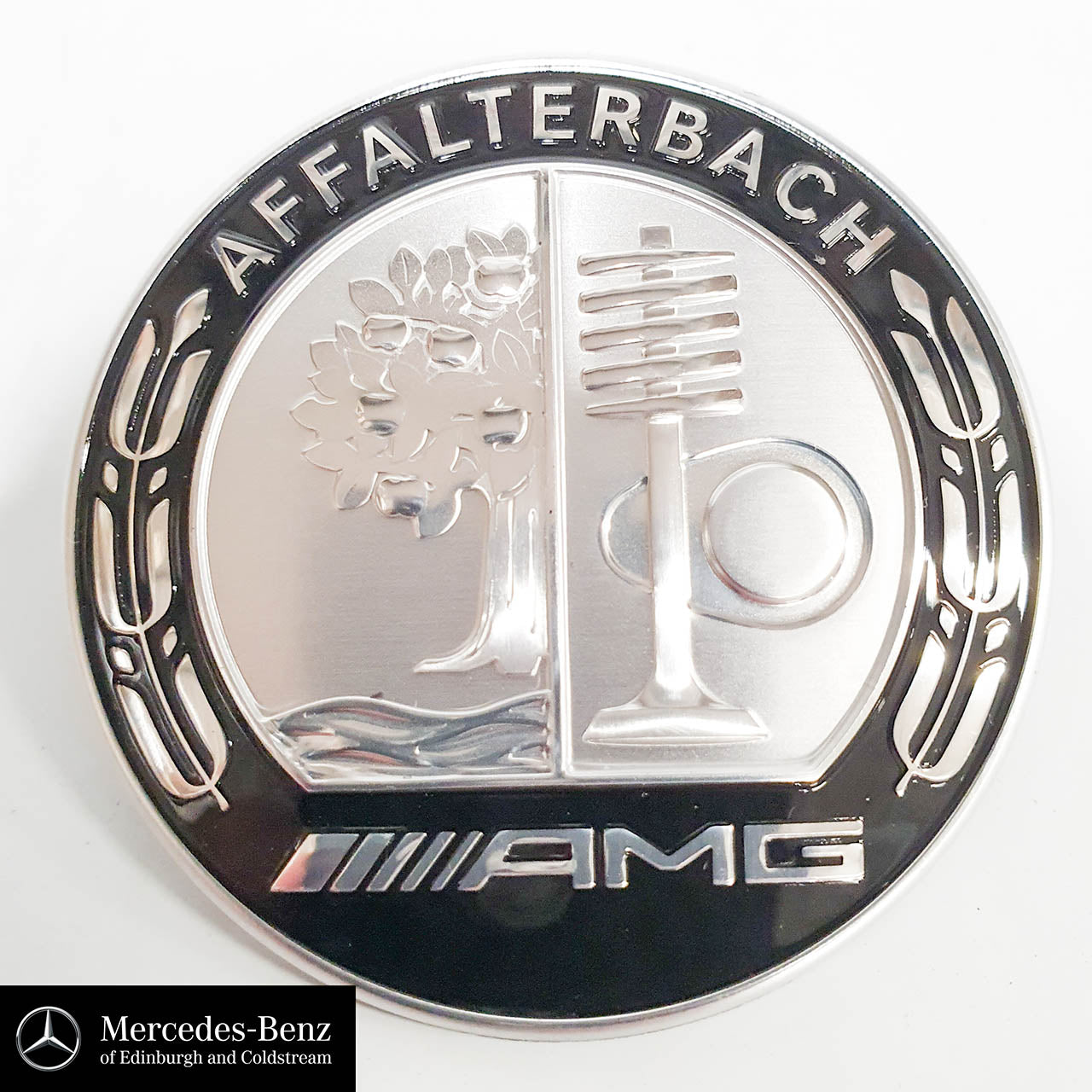 Genuine Mercedes-Benz AMG Bonnet Badge Front Emblem Logo A0008170408