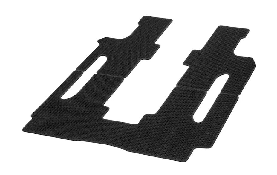 Genuine Mercedes-Benz V-Class/EQV rear mats with twin rail, 2 sliding doors, with/without table, set of 3