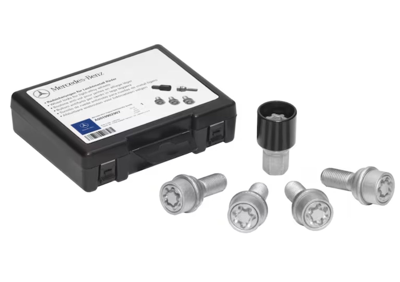 Rim lock set, M14 x 1.5 x 25.5