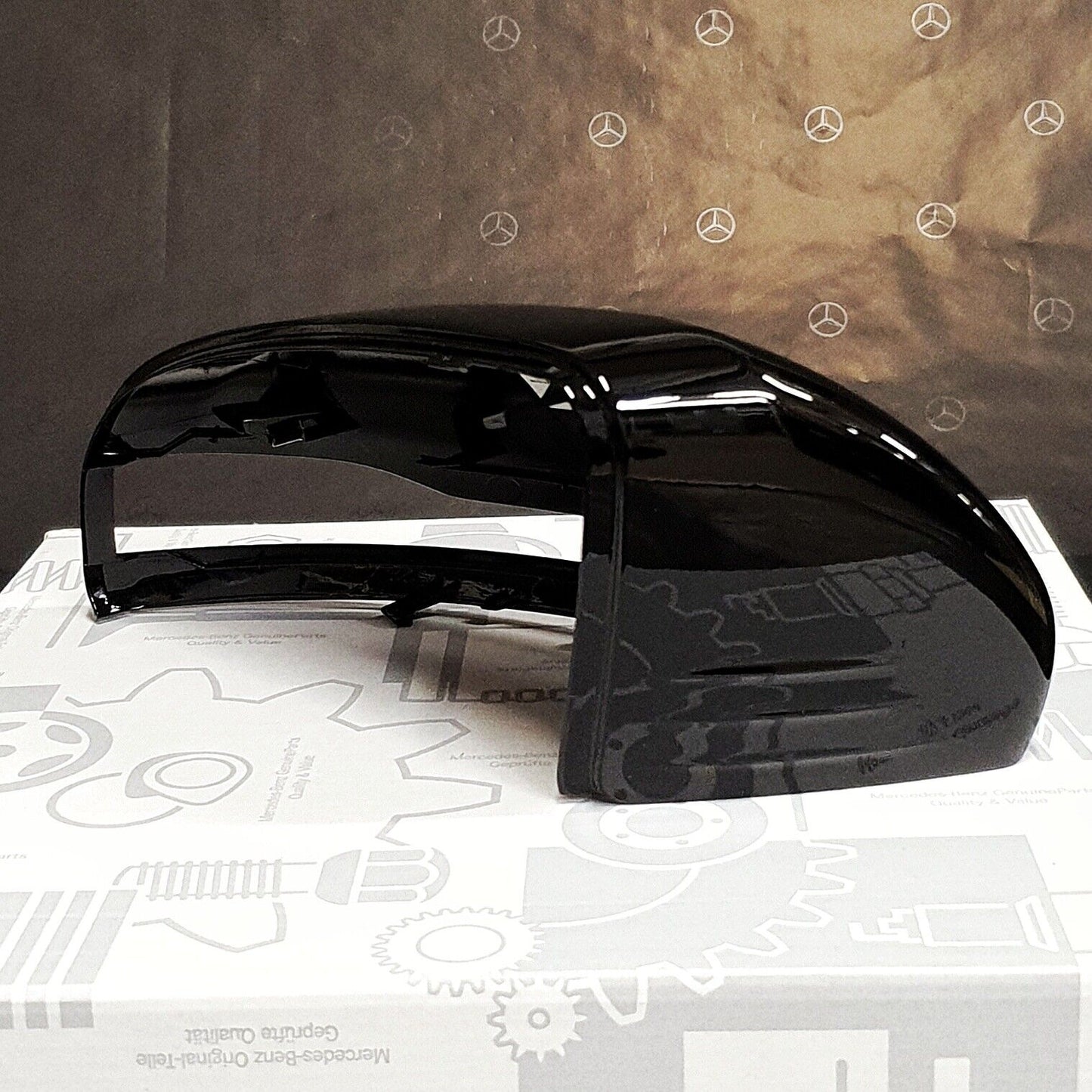 Mirror Covers for C Class w205 - Black High Gloss