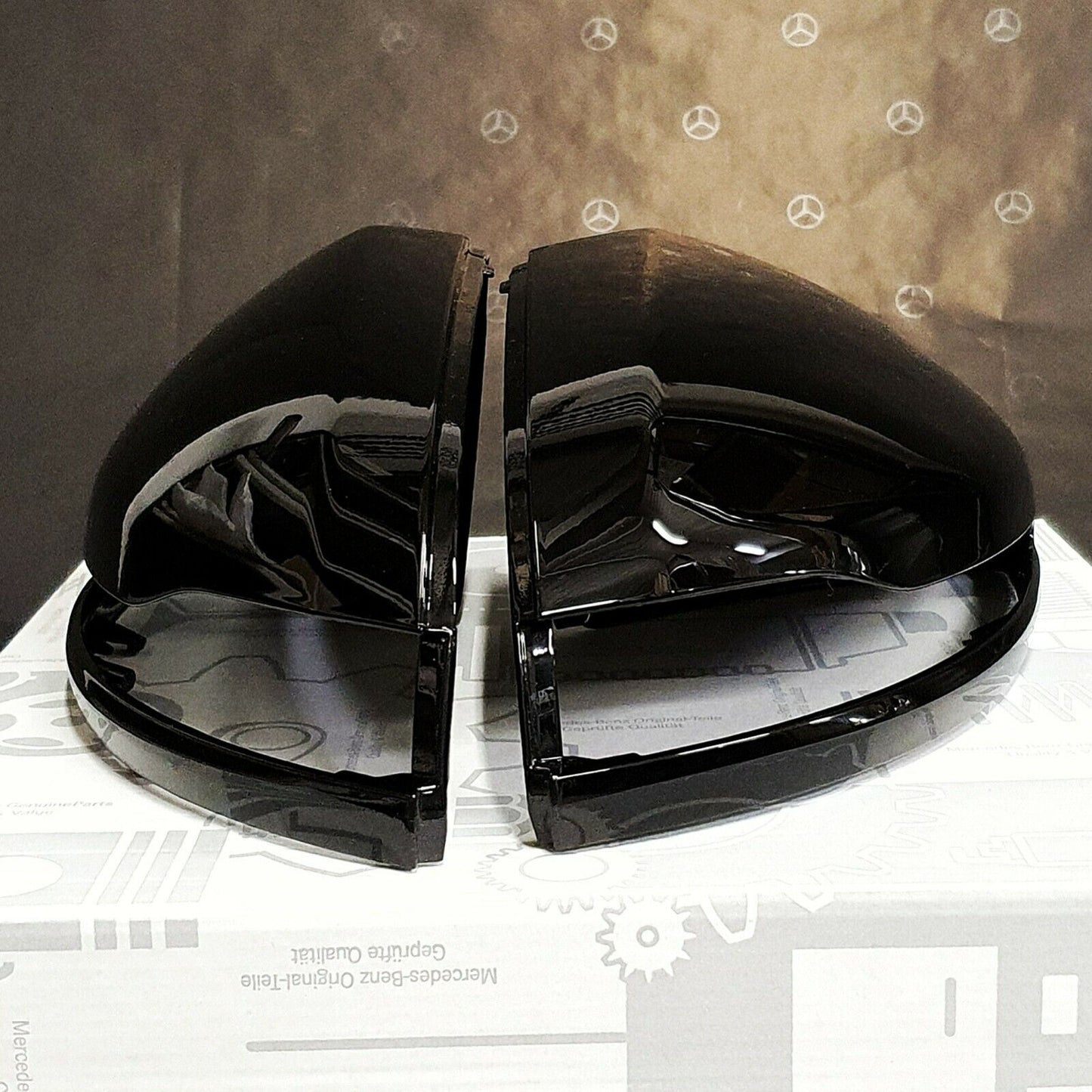 Mirror Covers for C Class w205 - Black High Gloss