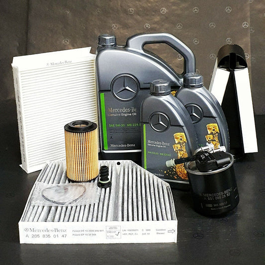 Genuine Mercedes-Benz OM651 Engine Service Kit Incl. 7L Engine Oil & All Filters