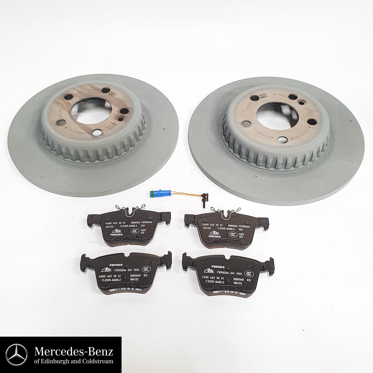 Genuine Mercedes-Benz Brake Discs, Pads & Wear Sensor REAR C Class 205