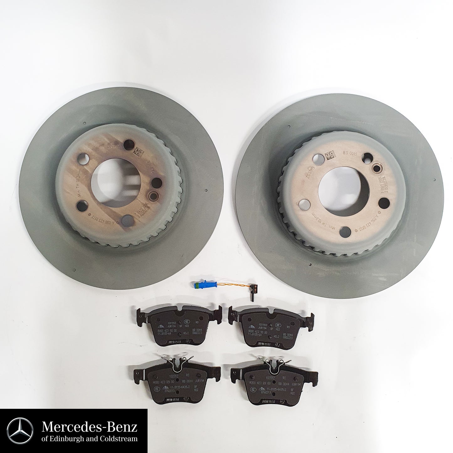 Genuine Mercedes-Benz Brake Discs, Pads & Wear Sensor REAR C Class 205