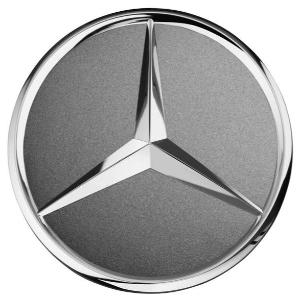 Genuine Mercedes-Benz Wheel Trim Cover - Hub Cap Star - "Himalaya", Grey