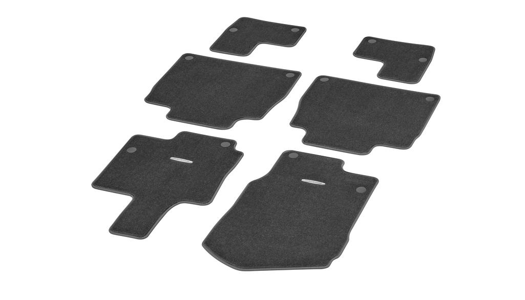 Genuine Mercedes-Benz Velour Floor Mats CLASSIC, Set, 6-Piece For GLS