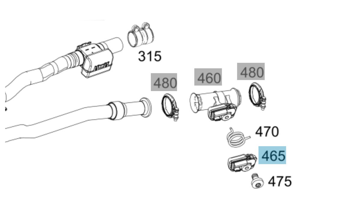 Genuine Mercedes-Benz Exhaust Gas Flap Controller