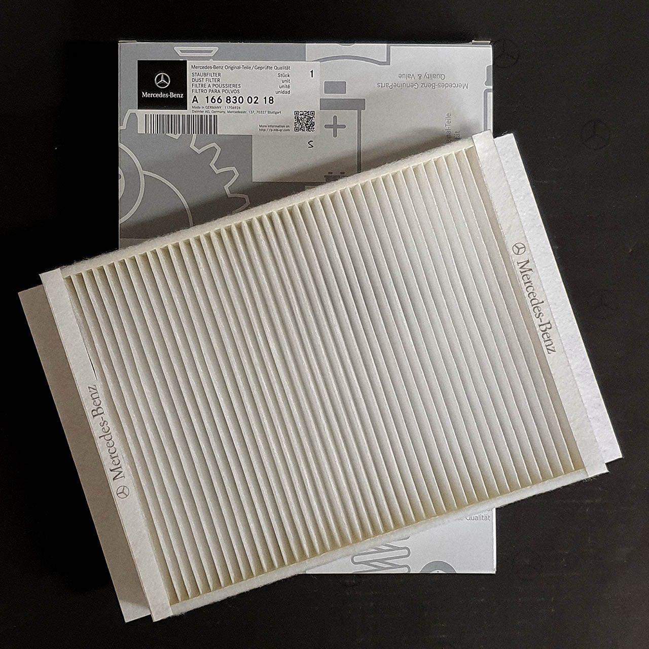 Genuine Mercedes-Benz Dust Filter A1668300218
