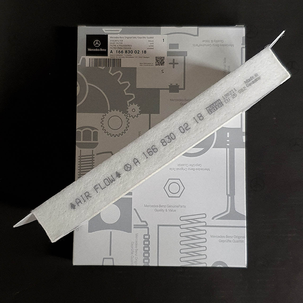 Genuine Mercedes-Benz Dust Filter A1668300218