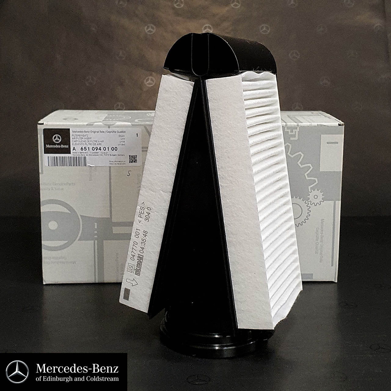 Genuine Mercedes-Benz Air Filter OM651 Diesel Engines C Class, E Class, GLC