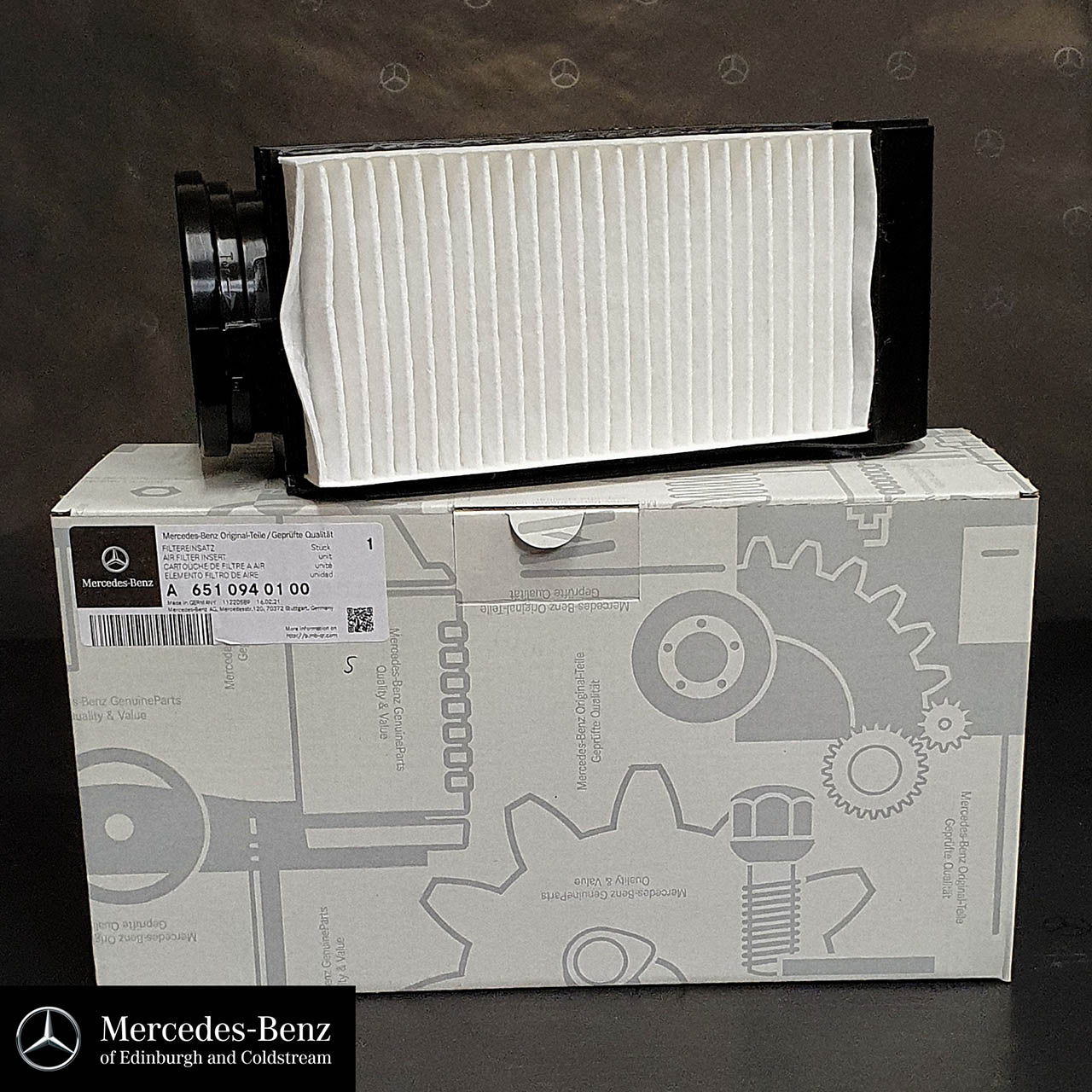 Genuine Mercedes-Benz Air Filter OM651 Diesel Engines C Class, E Class, GLC