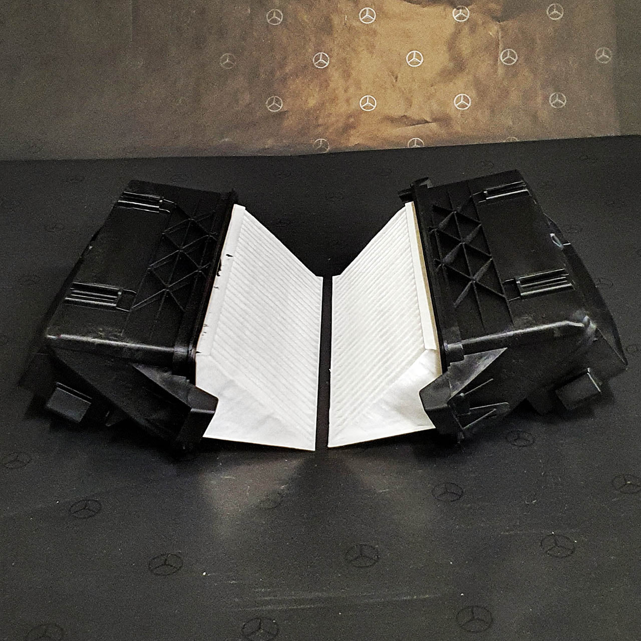 Genuine Mercedes-Benz Air Filter 2-Piece - Left/Right - OM642 Engine Newer Models