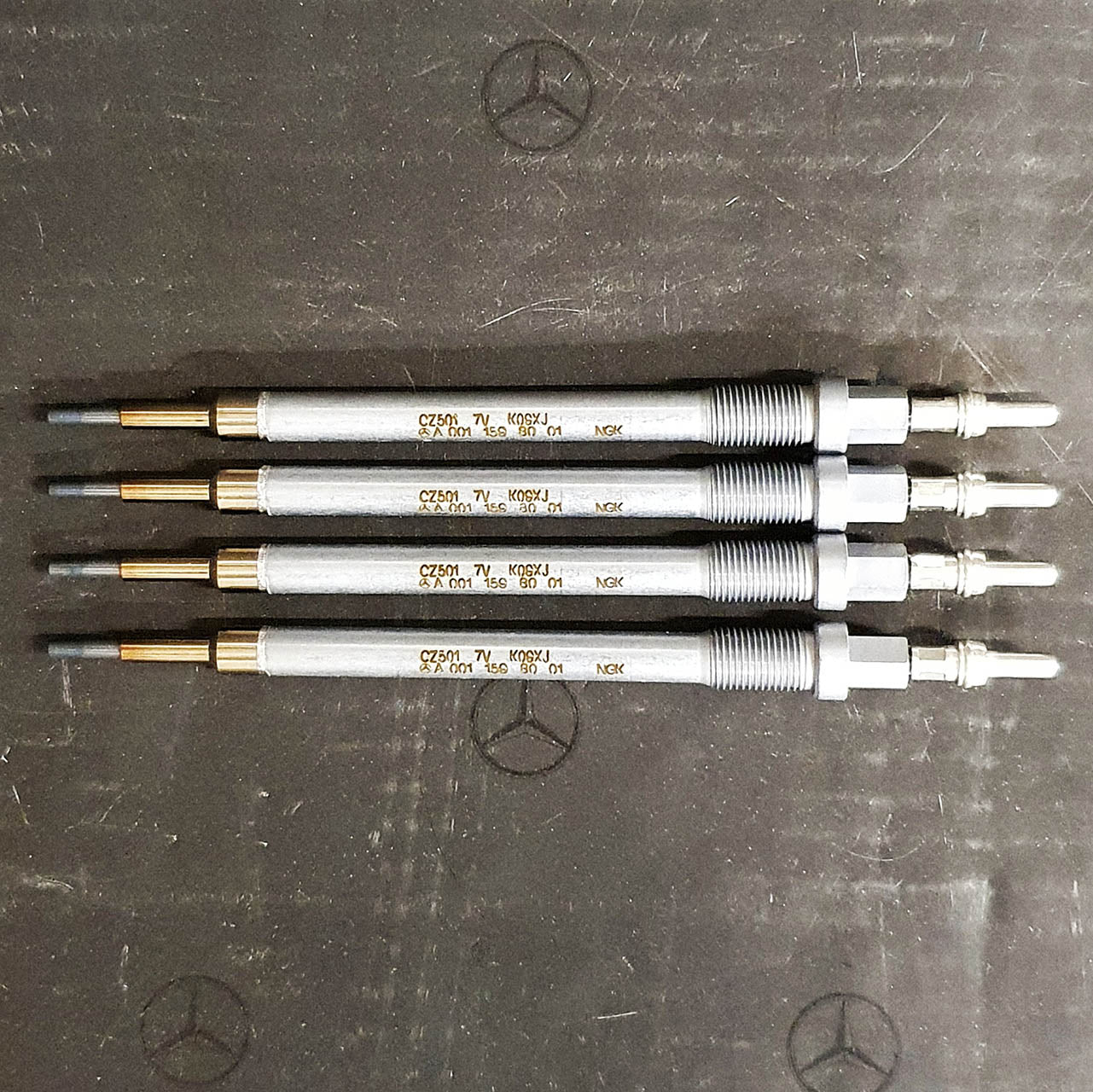 Genuine Mercedes-Benz OM651, OM654 Diesel Glow Plugs - Set of 4