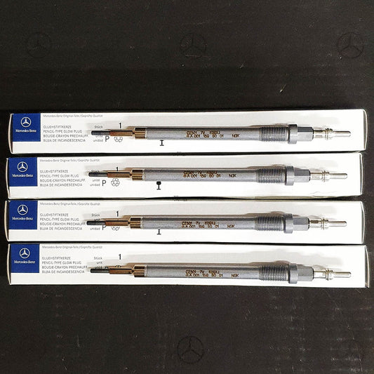 Genuine Mercedes-Benz OM651, OM654 Diesel Glow Plugs - Set Of 4