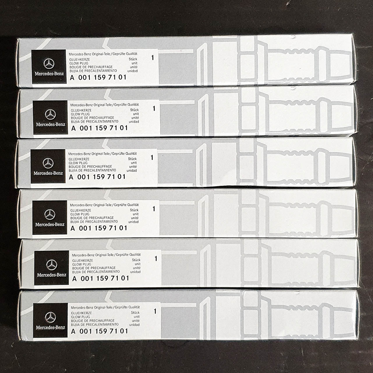 Genuine Mercedes-Benz OM642 V6 Diesel Glow Plugs - Set Of 6