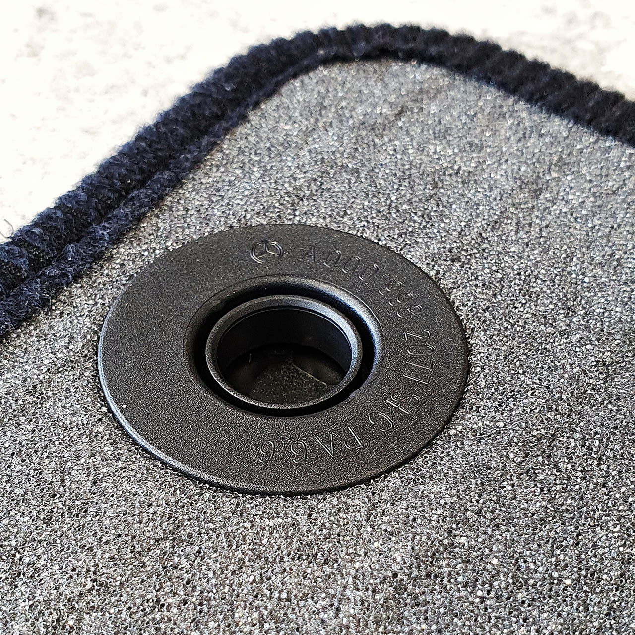 Genuine Mercedes-Benz Black Ribbed Carpet Mats - 2-Piece Front Only EQV, V-Class Vito