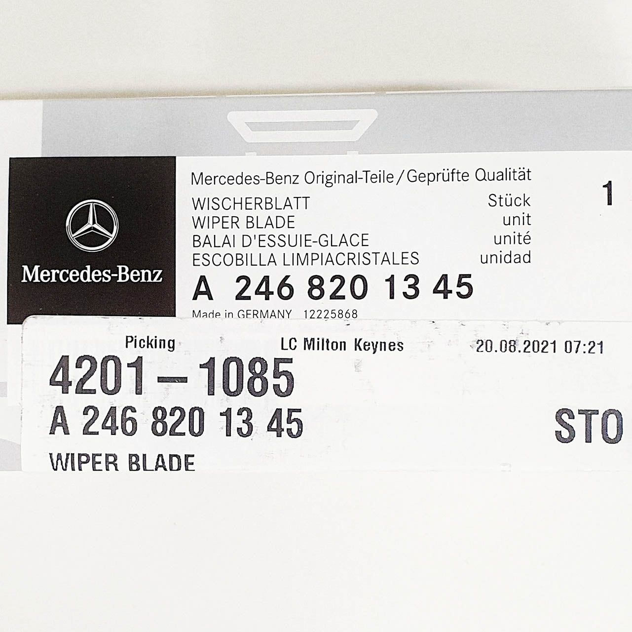 Genuine Mercedes-Benz B Class Front Wiper Blades For 246 Models