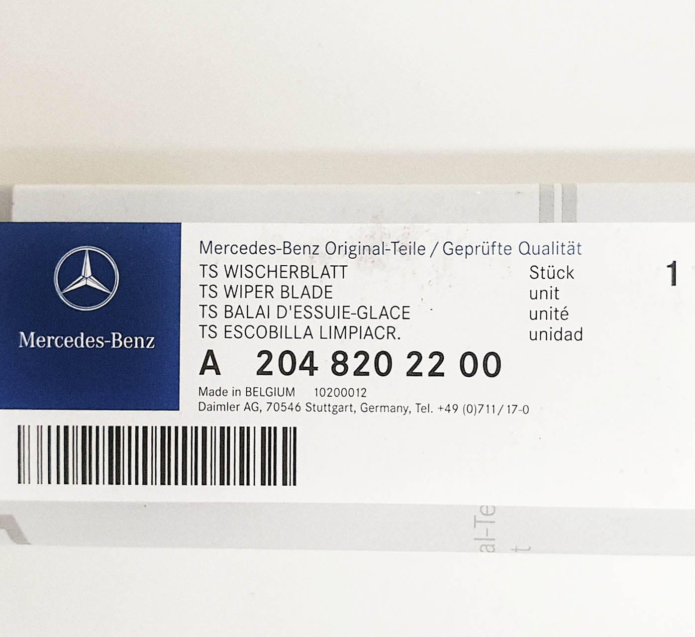 Genuine Mercedes-Benz C Class 204 Models Front Wiper Blades