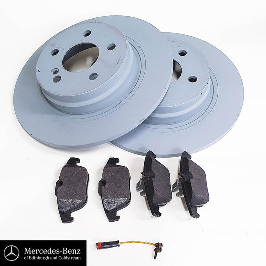 Genuine Mercedes-Benz Brake Pads & Discs Set - Rear - C Class 204 Series