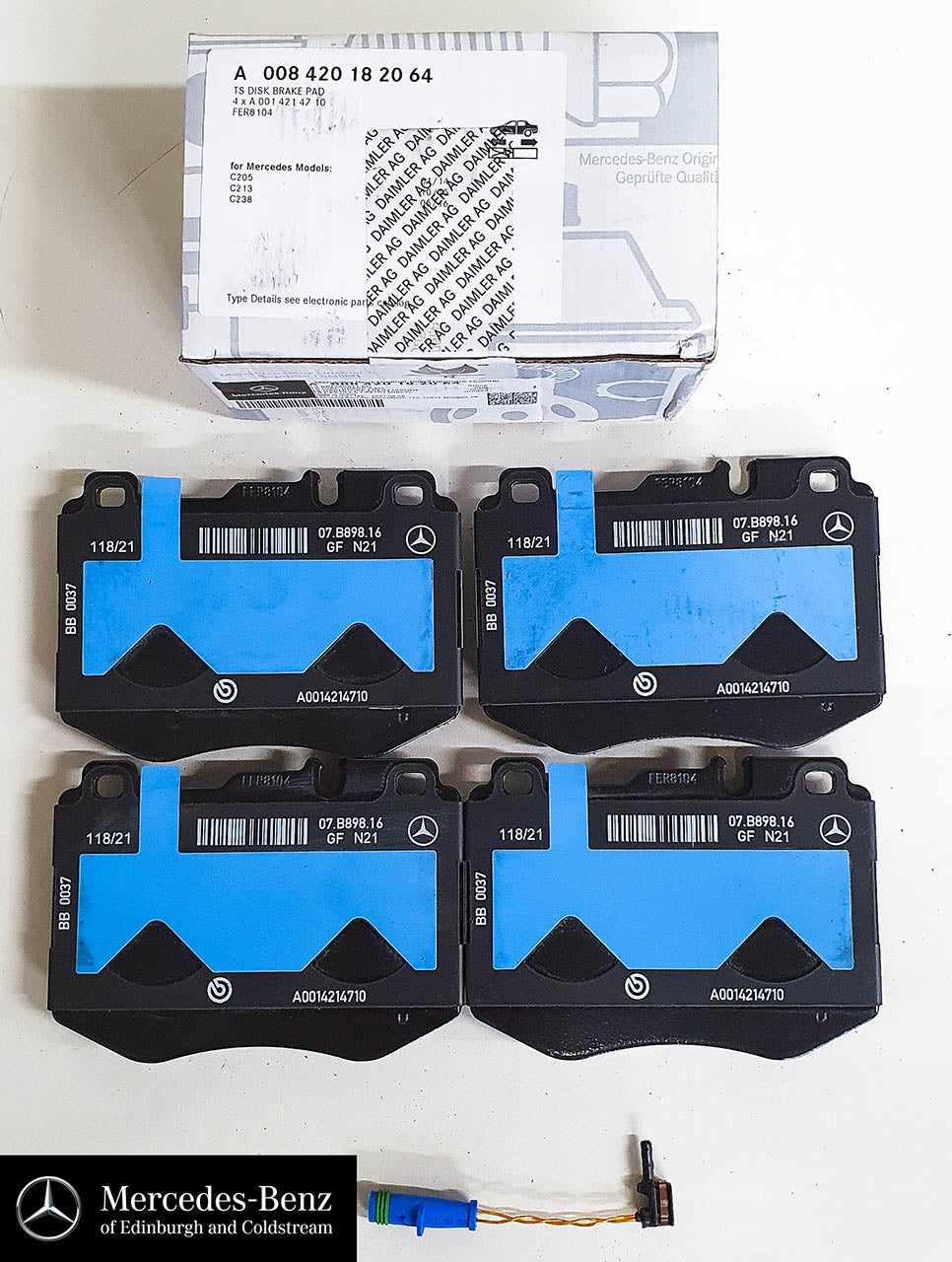 Genuine Mercedes Front Brake Pads C Class E Class models with Sports Brake Package