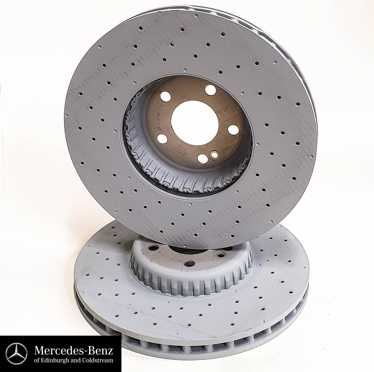 Genuine Mercedes-Benz Compound Front Brake Discs C-Class E-Class With AMG package