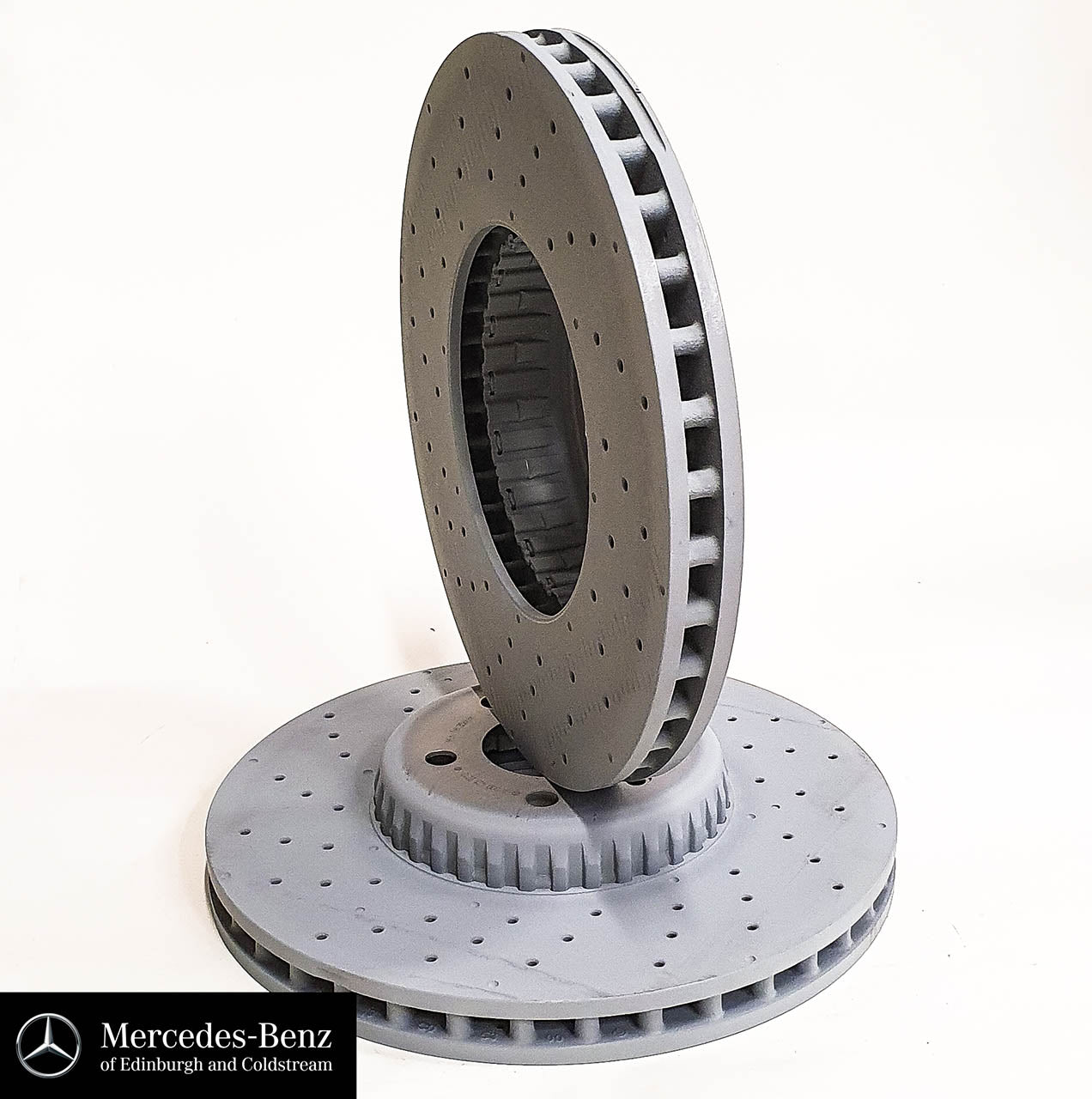 Genuine Mercedes-Benz Compound Front Brake Discs C-Class E-Class With AMG package