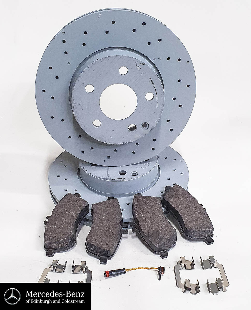 Genuine Mercedes-Benz Front Brake Pads, Discs & Sensor C Class 204 A2044213612