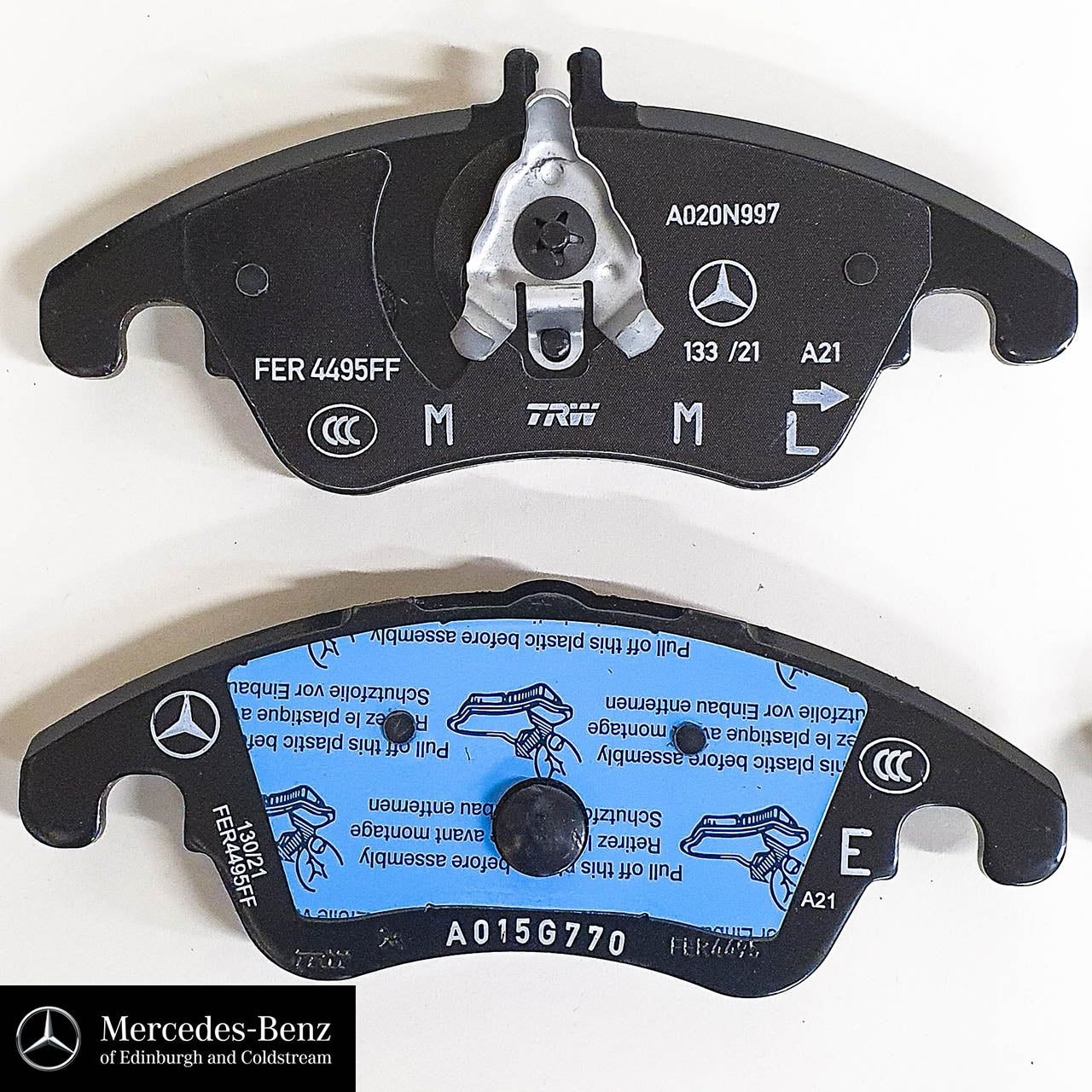 Genuine Mercedes-Benz Front Brake Pads C Class, E Class, CLS, SLK