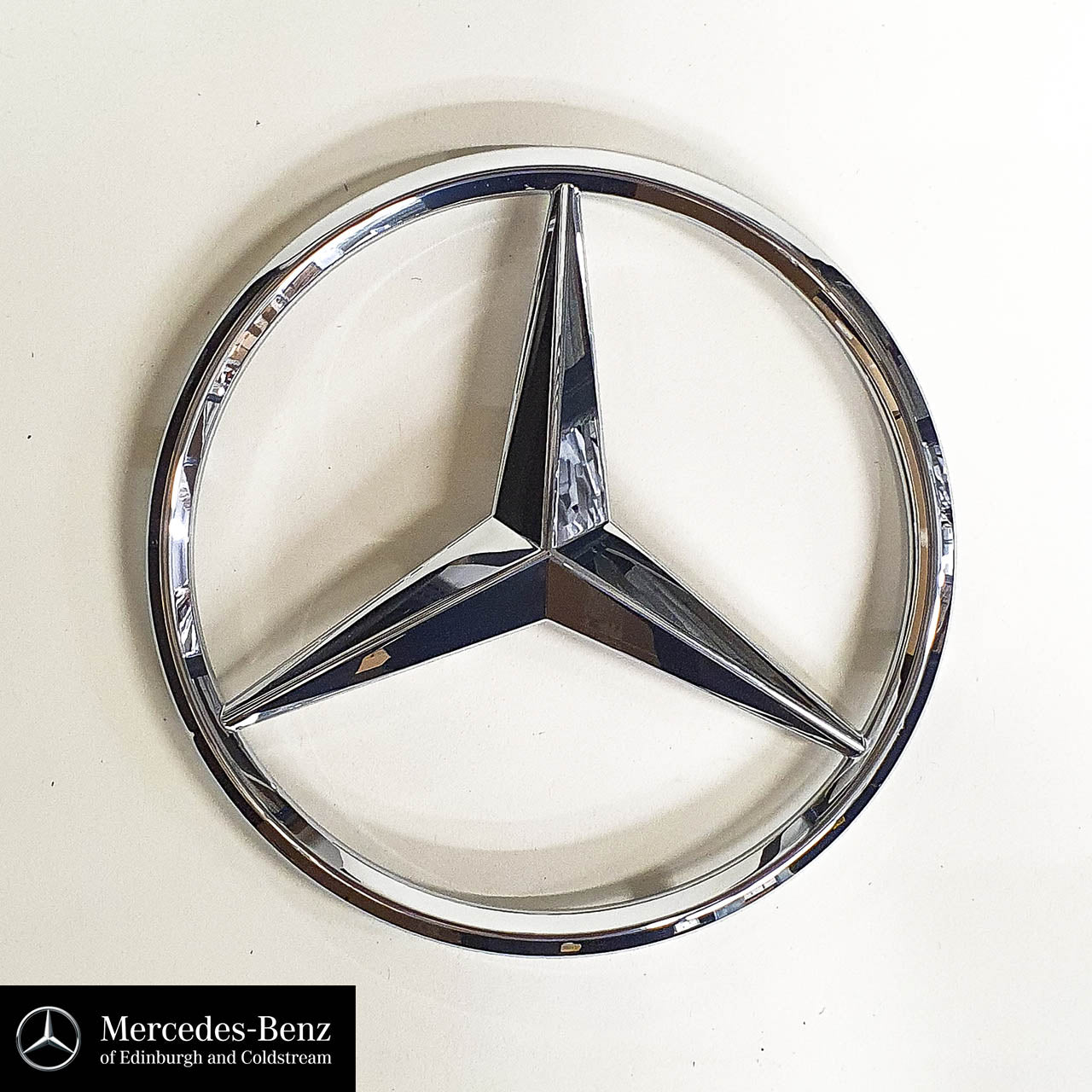 Genuine Mercedes-Benz Silver - Chrome Radiator Grille Star Emblem