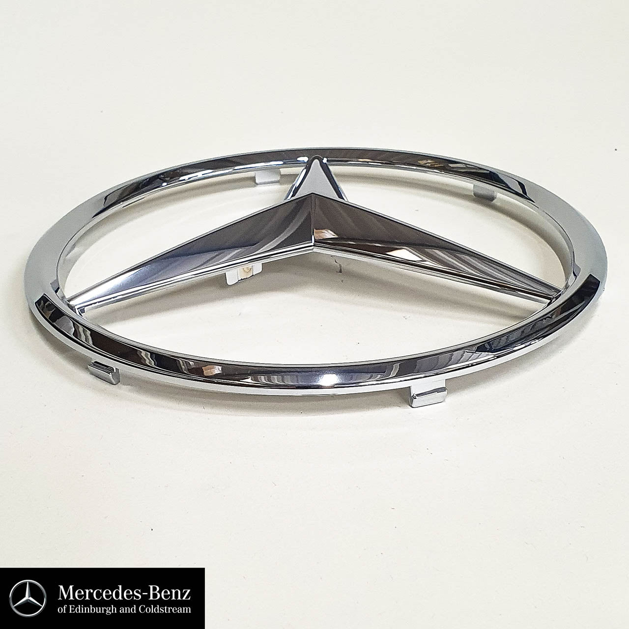Genuine Mercedes-Benz Silver - Chrome Radiator Grille Star Emblem