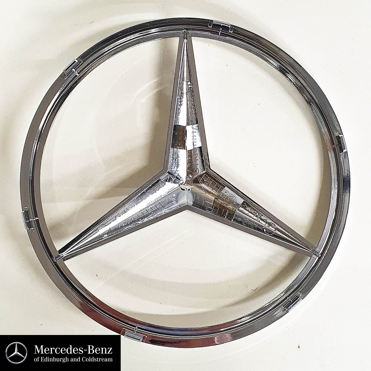 Genuine Mercedes-Benz Silver - Chrome Radiator Grille Star Emblem