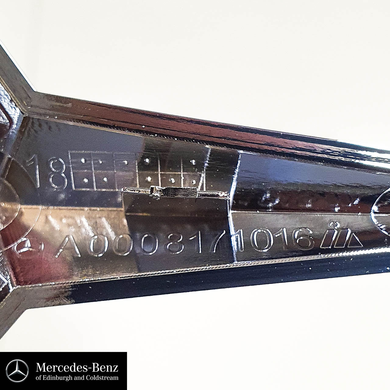 Genuine Mercedes-Benz Silver - Chrome Radiator Grille Star Emblem