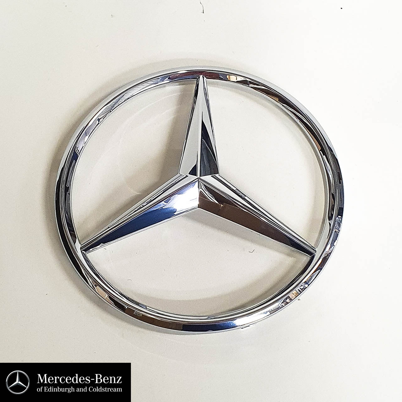 Genuine Mercedes-Benz Silver - Chrome Radiator Grille Star Emblem