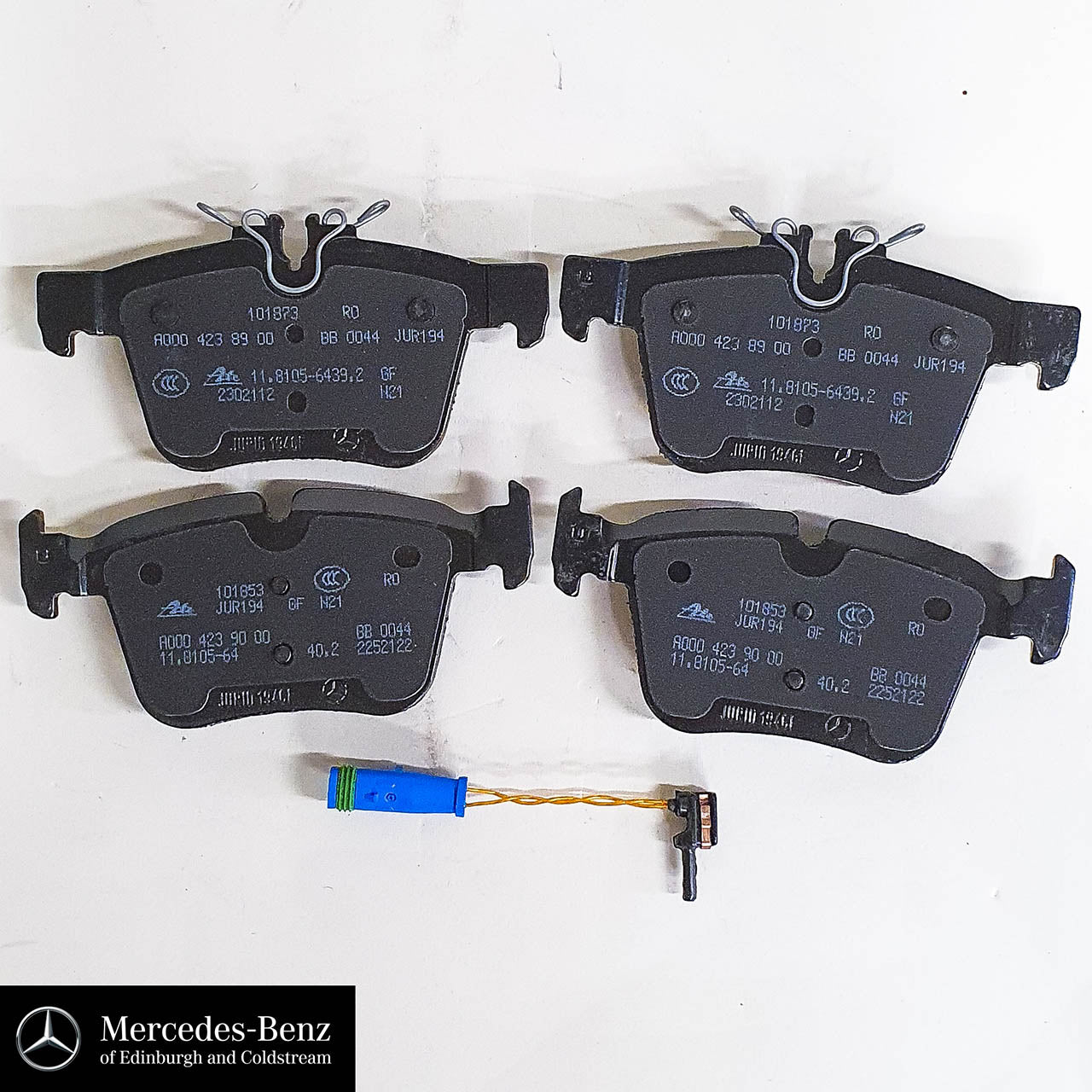 Genuine Mercedes-Benz Rear Brake Pads and sensor for GLC, C Class 205, 206