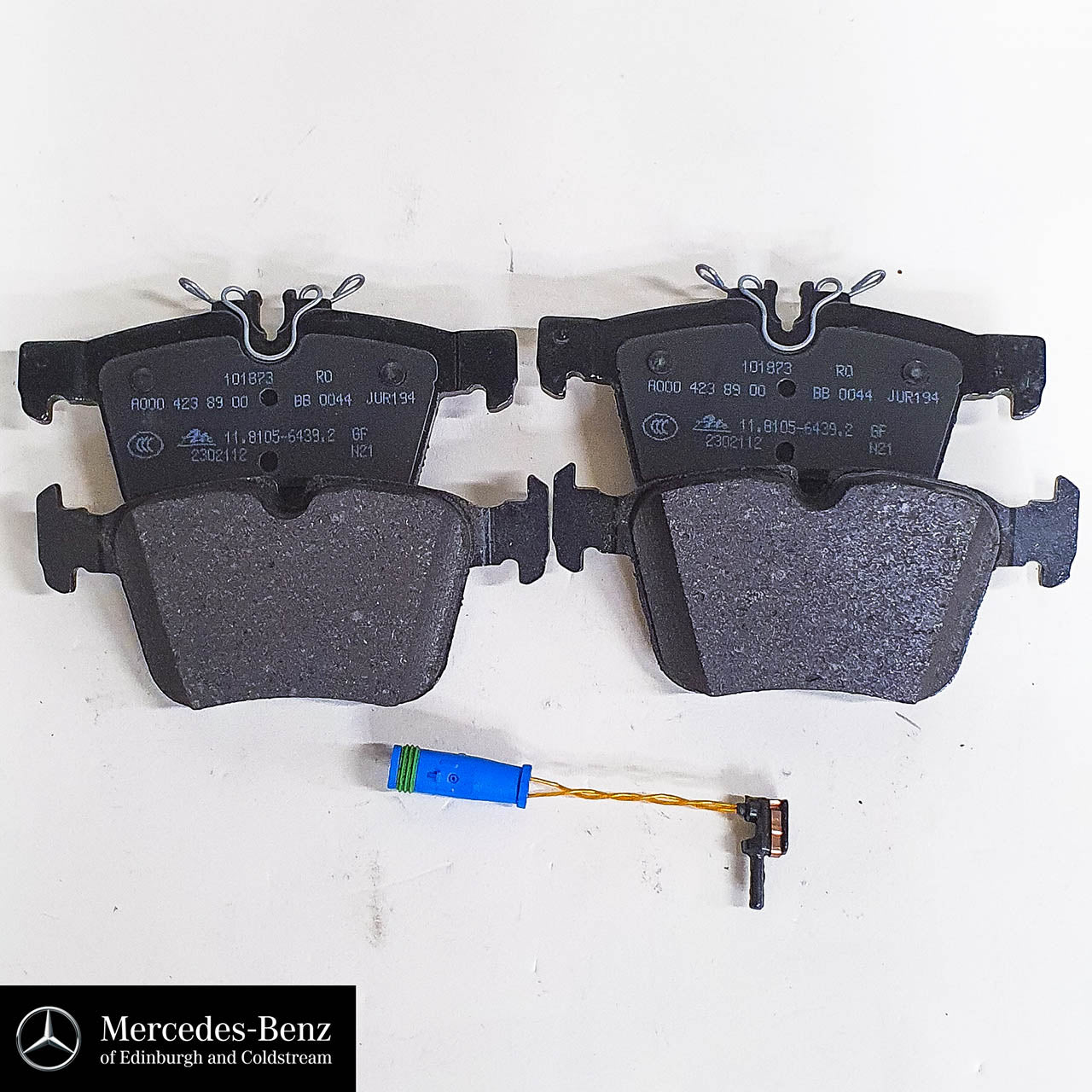 Genuine Mercedes-Benz Rear Brake Pads and sensor for GLC, C Class 205, 206