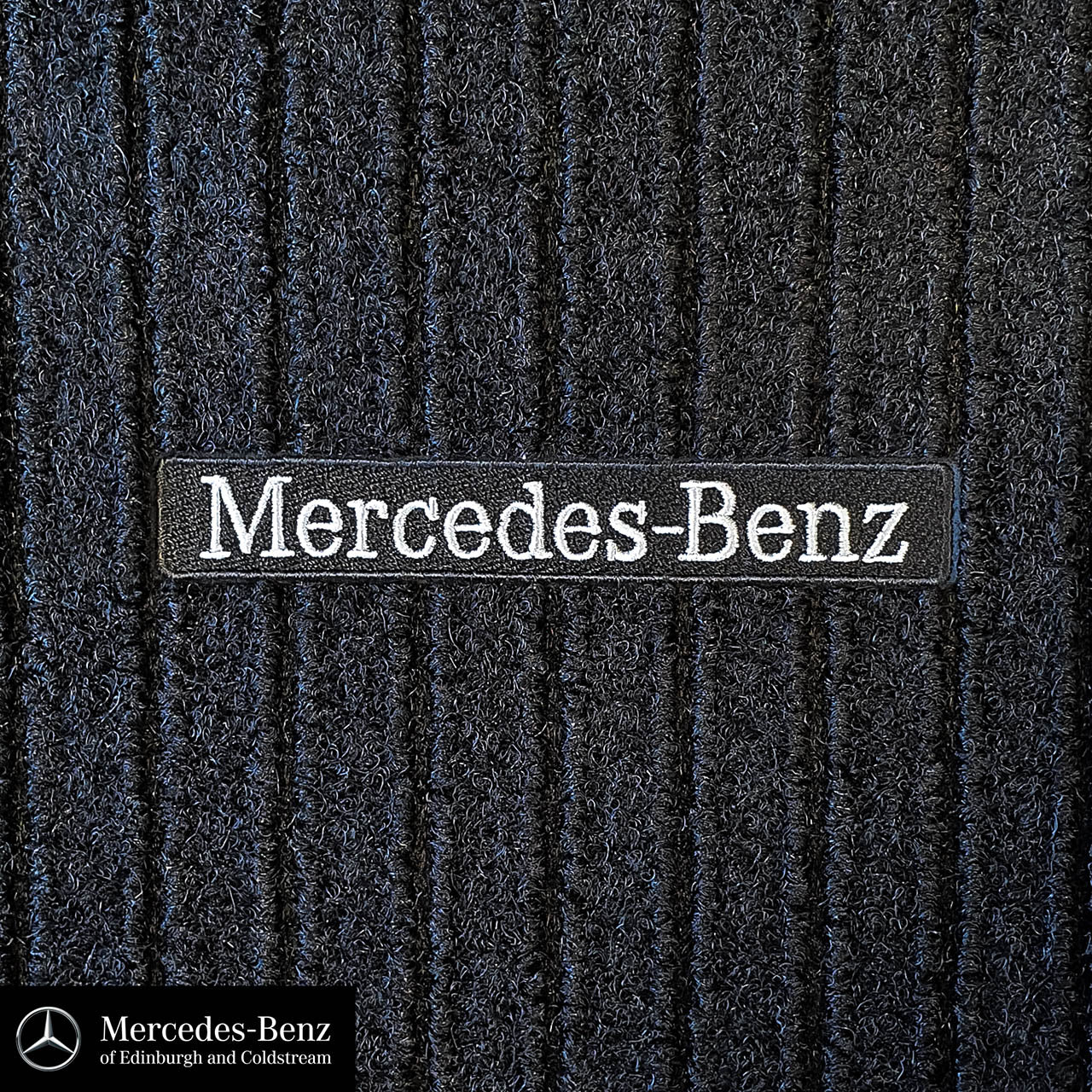 Genuine Mercedes-Benz Black Ribbed Carpet Mats - 2-Piece Front Only A-Class, B-Class, CLA, GLA