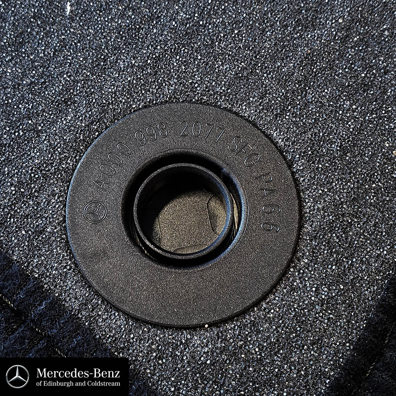 Genuine Mercedes-Benz Black Ribbed Carpet Mats - 2-Piece Front Only A-Class, B-Class, CLA, GLA
