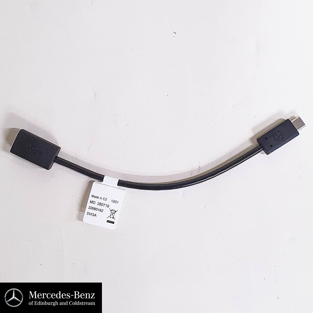 Genuine Mercedes-Benz Media Interface Adapter Cable USB To USB-C