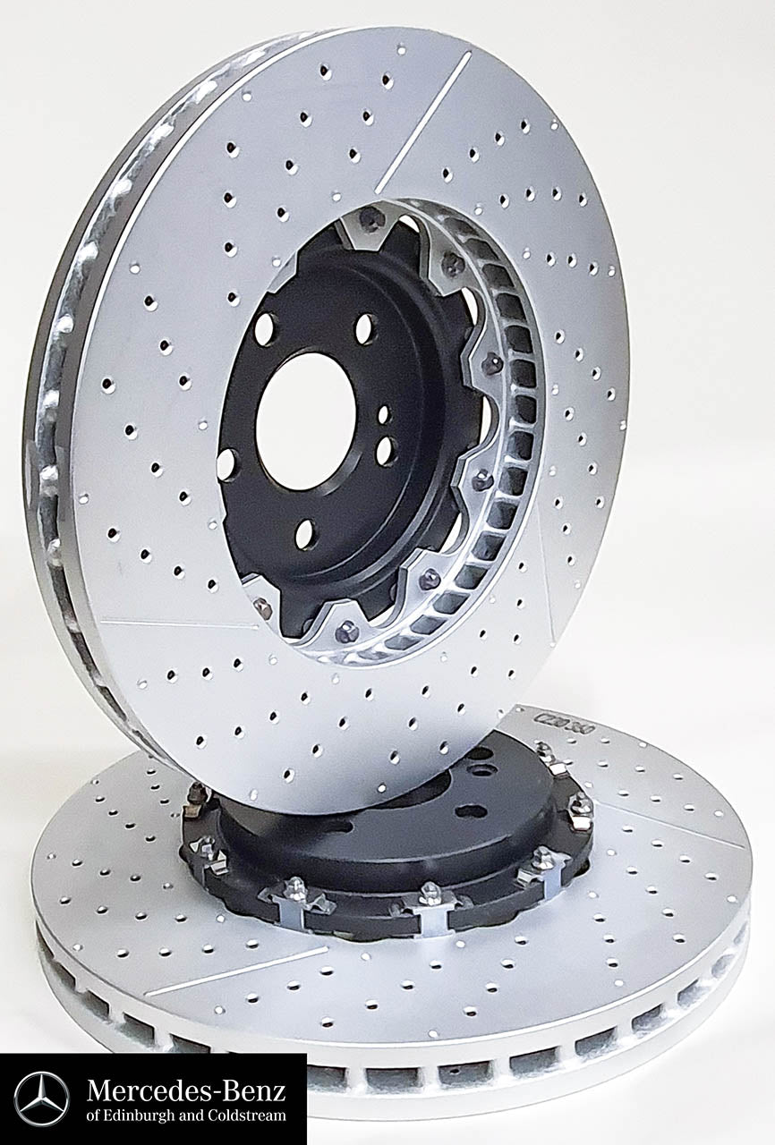 Genuine Mercedes-Benz AMG Floating Front Brake Discs Set Of 2