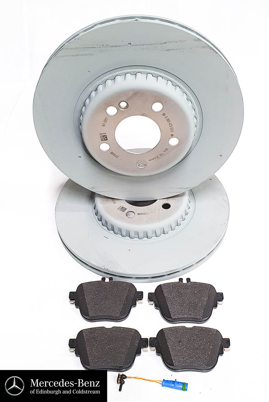 Genuine Mercedes-Benz Brake Discs, Pads & Wear Sensor REAR C Class E Class AMG Line