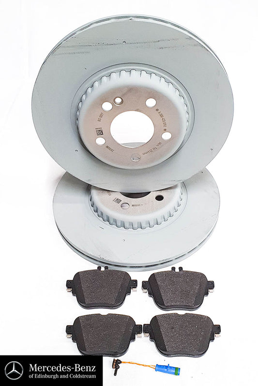 Genuine Mercedes-Benz Brake Discs, Pads & Wear Sensor REAR C Class E Class AMG Line