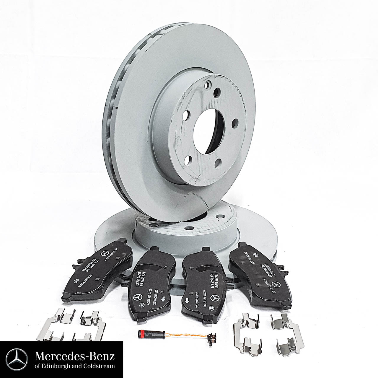 Genuine Mercedes-Benz brake pad & disc set - Front - E Class 212 models
