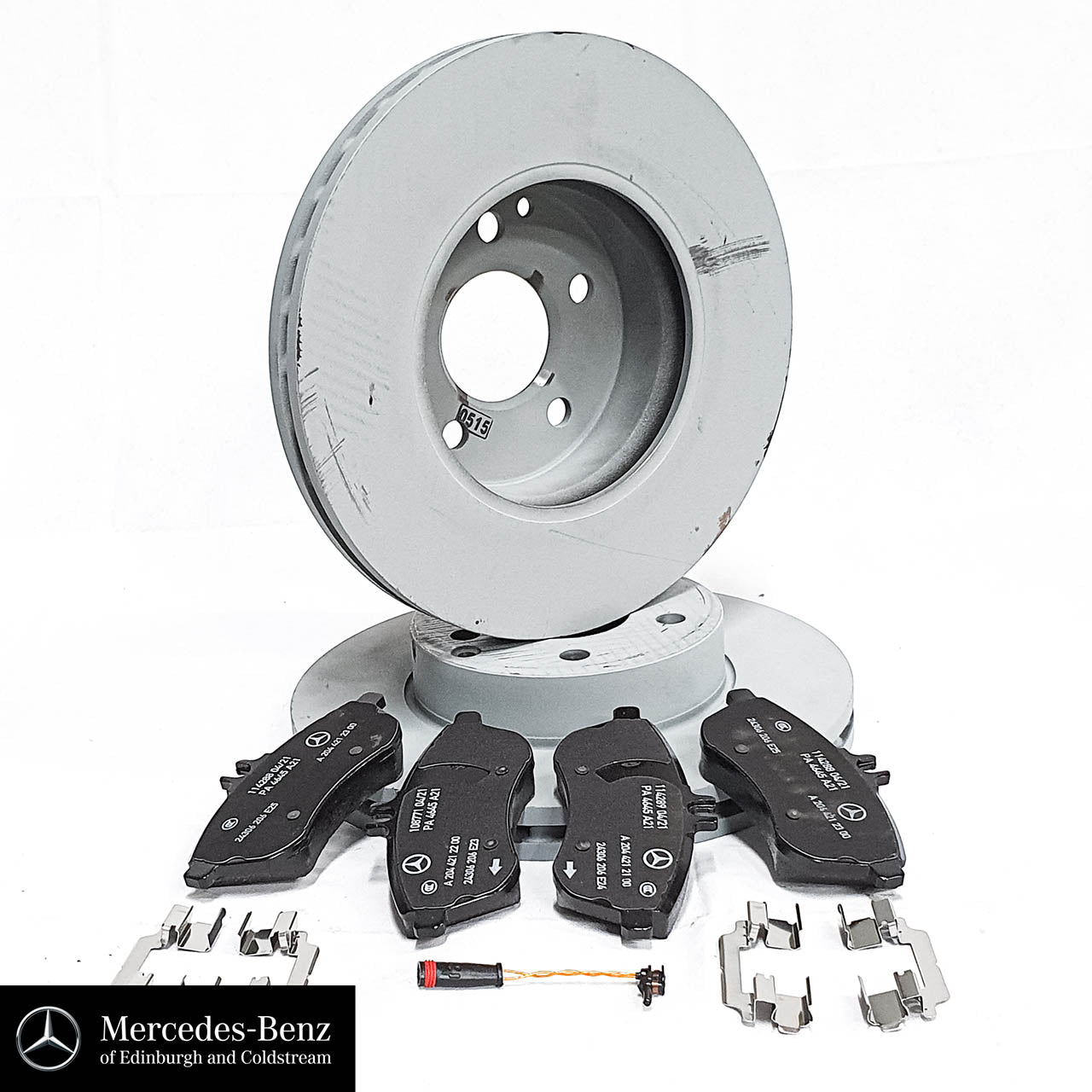 Genuine Mercedes-Benz brake pad & disc set - Front - E Class 212 models