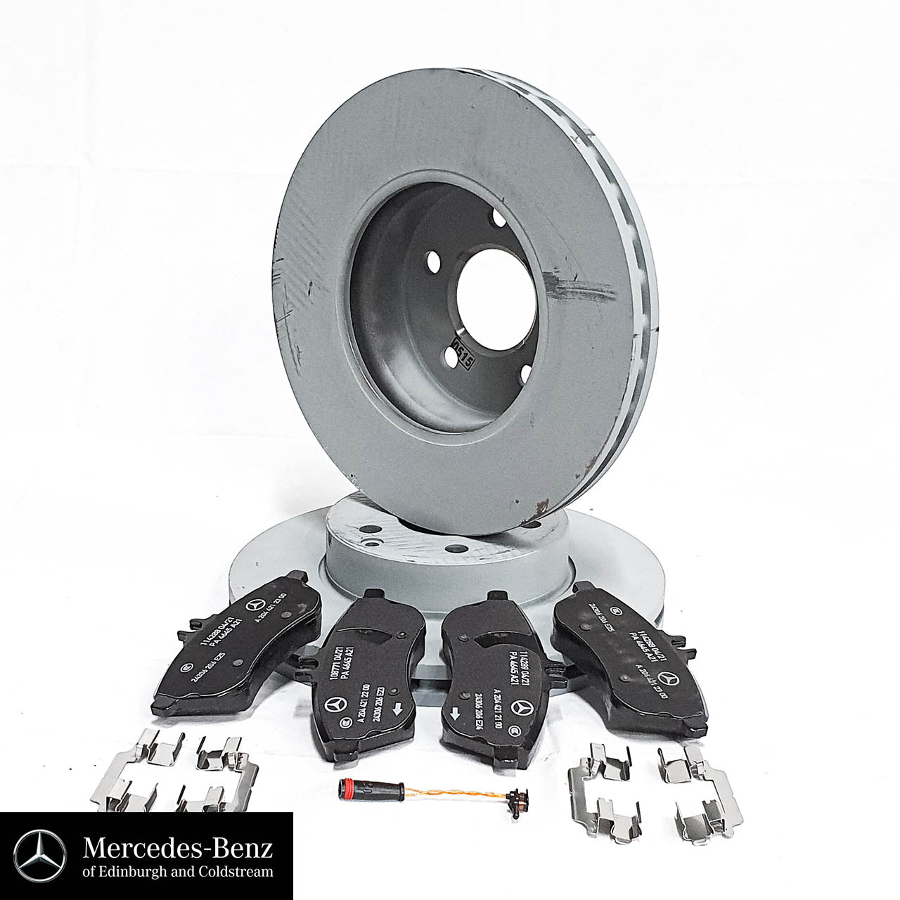 Genuine Mercedes-Benz brake pad & disc set - Front - E Class 212 models