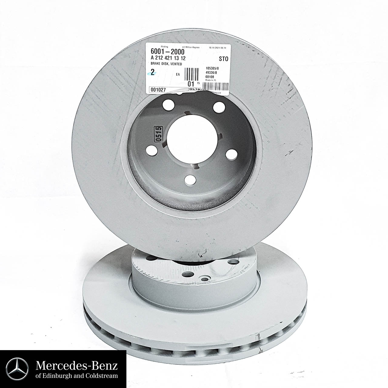 Genuine Mercedes-Benz Brake Disc Set - Front - E Class 212 Models