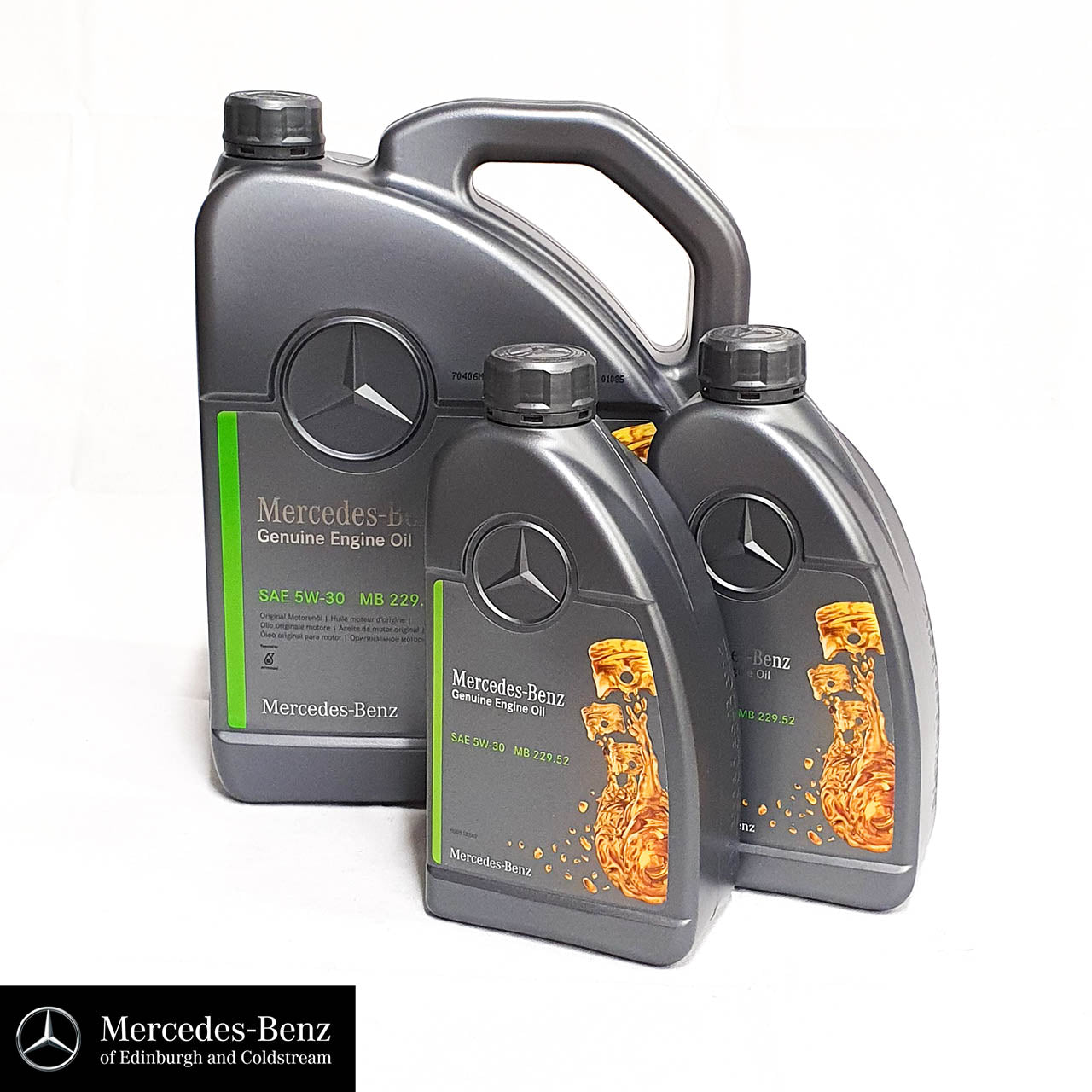 Genuine Mercedes-Benz Engine Oil 229.52 SAE 5w-30 For Petrol & Diesel Engines