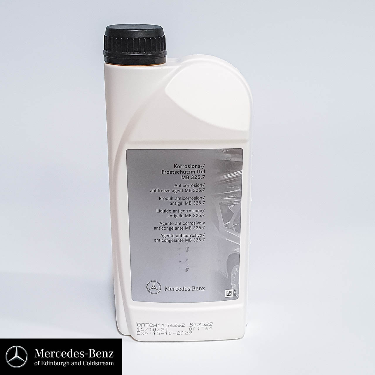 Genuine Mercedes-Benz engine coolant / antifreeze 325.7 YELLOW – Mercedes  Genuine Parts