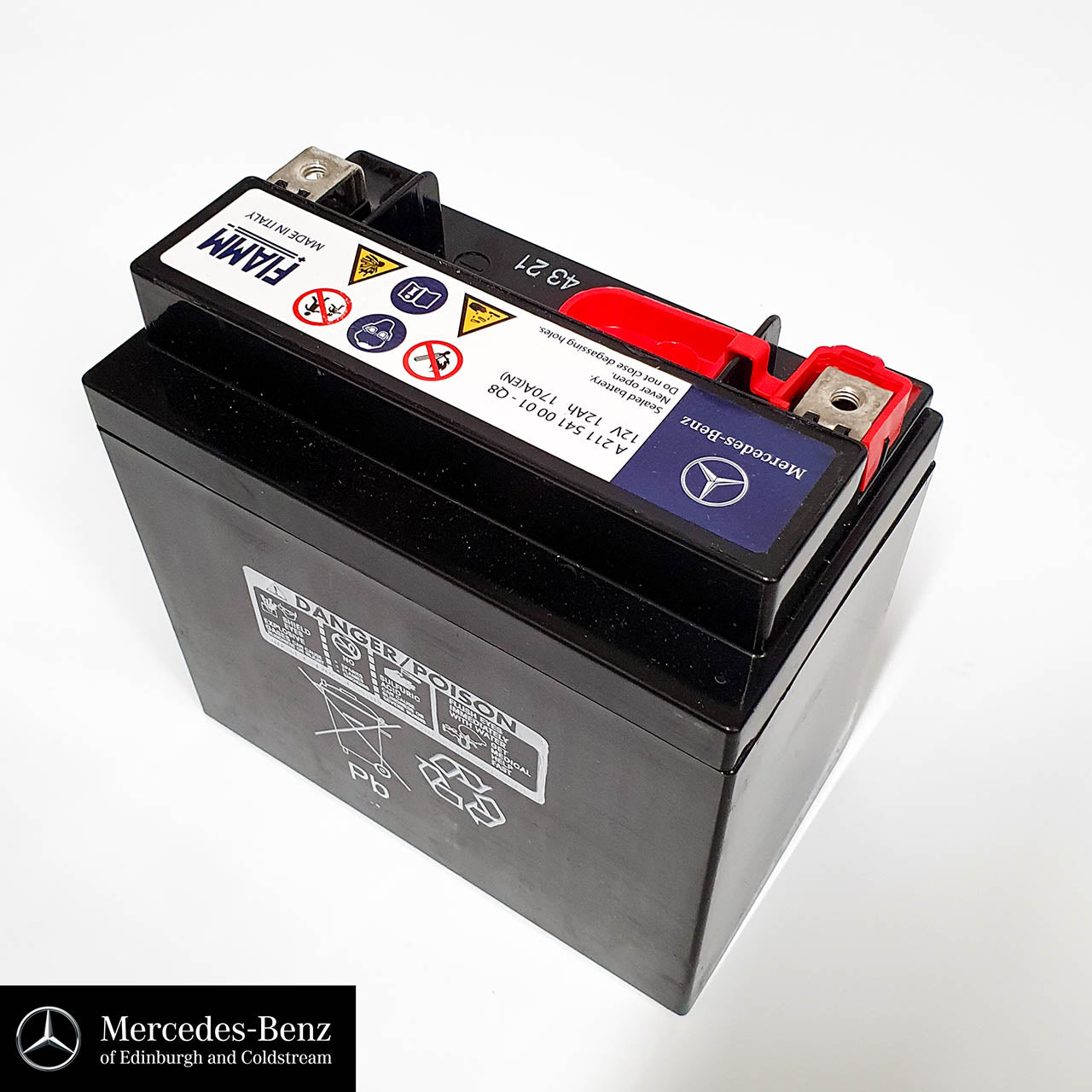 Genuine Mercedes-Benz Auxiliary Battery, Electrical System Battery 12V 12AH