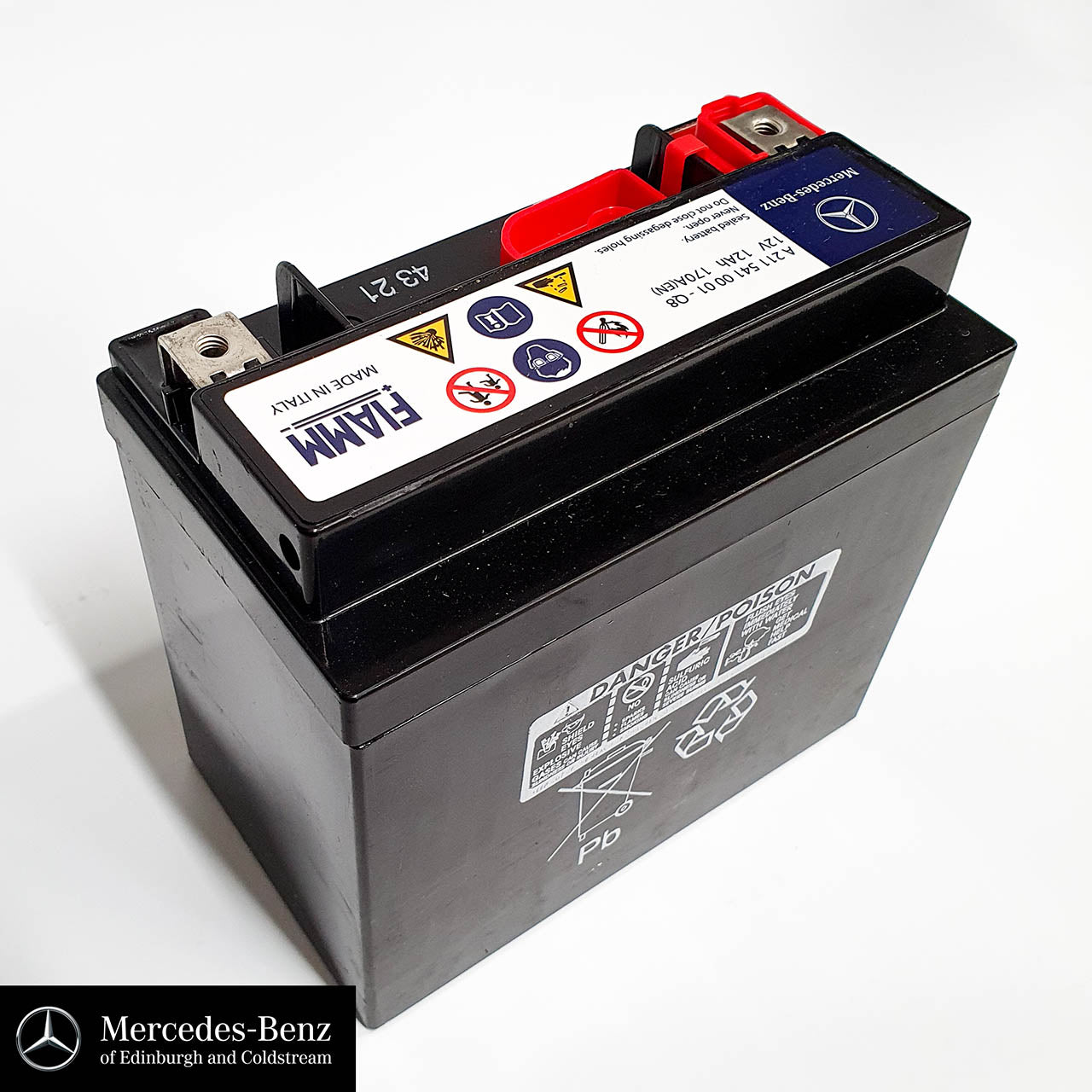 Genuine Mercedes-Benz Auxiliary Battery, Electrical System Battery 12V 12AH